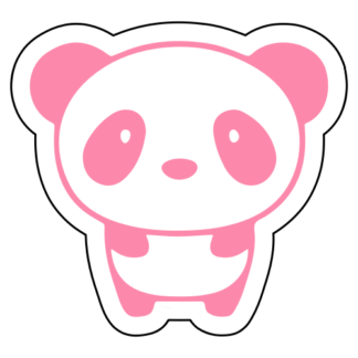 Little Panda Sticker (Pink)